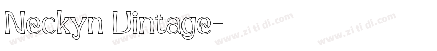 Neckyn Vintage字体转换